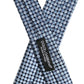 Blue Circle Pattern Silk Adjustable Necktie Accessory Tie