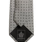 Black White Geometric Adjustable Necktie Accessory Tie