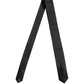 Black Satin Textured Adjustable Necktie Men Accessory Tie