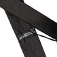 Black Satin Textured Adjustable Necktie Men Accessory Tie