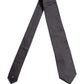 Dark Blue Geometric Silk Adjustable Necktie Accessory Tie