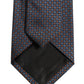 Dark Blue Geometric Silk Adjustable Necktie Accessory Tie