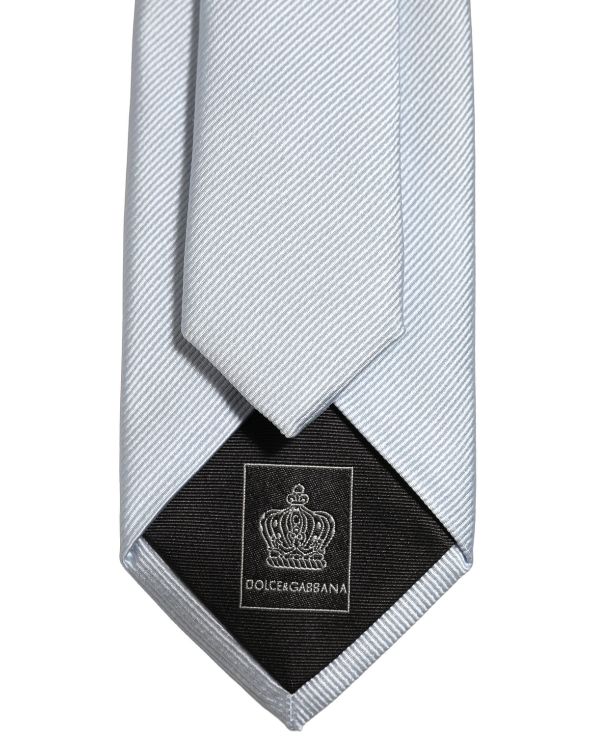 Men Light Blue Silk Classic Adjustable Tied Necktie Tie