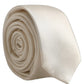 Cream Satin 100% Silk Adjustable Tied Men Necktie Tie