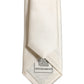 Cream Satin 100% Silk Adjustable Tied Men Necktie Tie