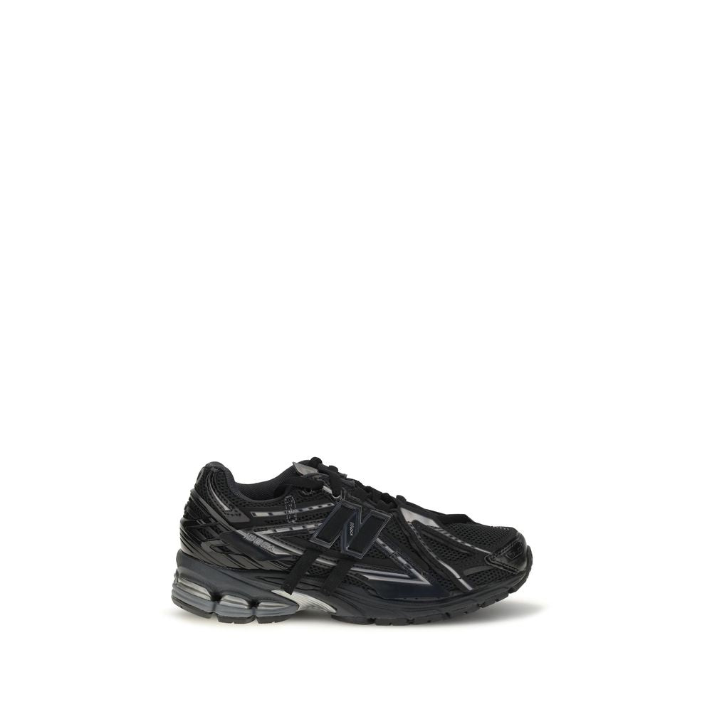 Black Polyamide Athletic Sneakers