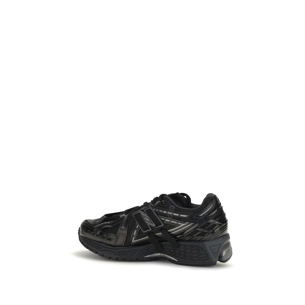 Black Polyamide Athletic Sneakers