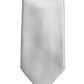 Gray Satin 100% Silk Adjustable Tied Men Necktie Tie