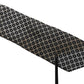 Black White Geometric Silk Adjustable Necktie Accessory Tie