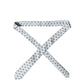 Light Gray Mustache Silk Adjustable Necktie Accessory