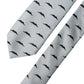 Light Gray Mustache Silk Adjustable Necktie Accessory
