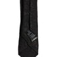 Black Floral Brocade Silk Adjustable Necktie Accessory Tie