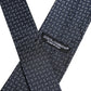 Dark Blue Silk Geometric Adjustable Tied Necktie Tie