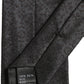 Black Jacquard Silk Adjustable Necktie Men Accessory Tie