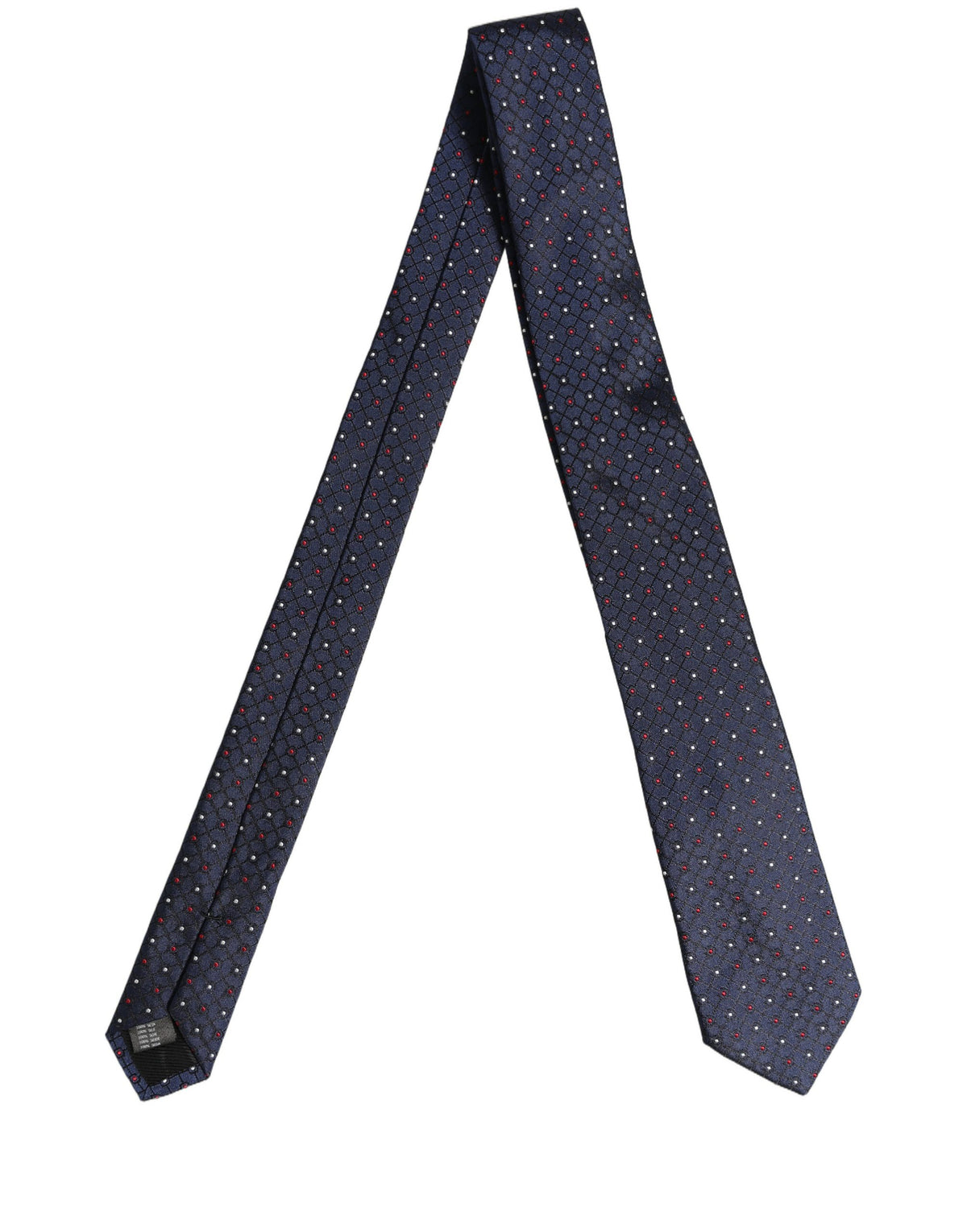 Blue Diamond Lattice Adjustable Necktie Men Accessory Tie