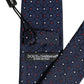 Blue Diamond Lattice Adjustable Necktie Men Accessory Tie