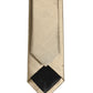 Gold Satin Silk Textured Adjustable Necktie Accessory Tie