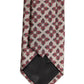 Beige Lady Bug Silk Adjustable Necktie Men Accessory Tie