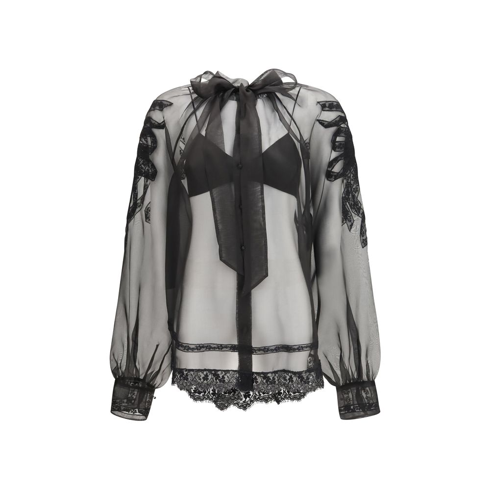 Black Silk Blouse