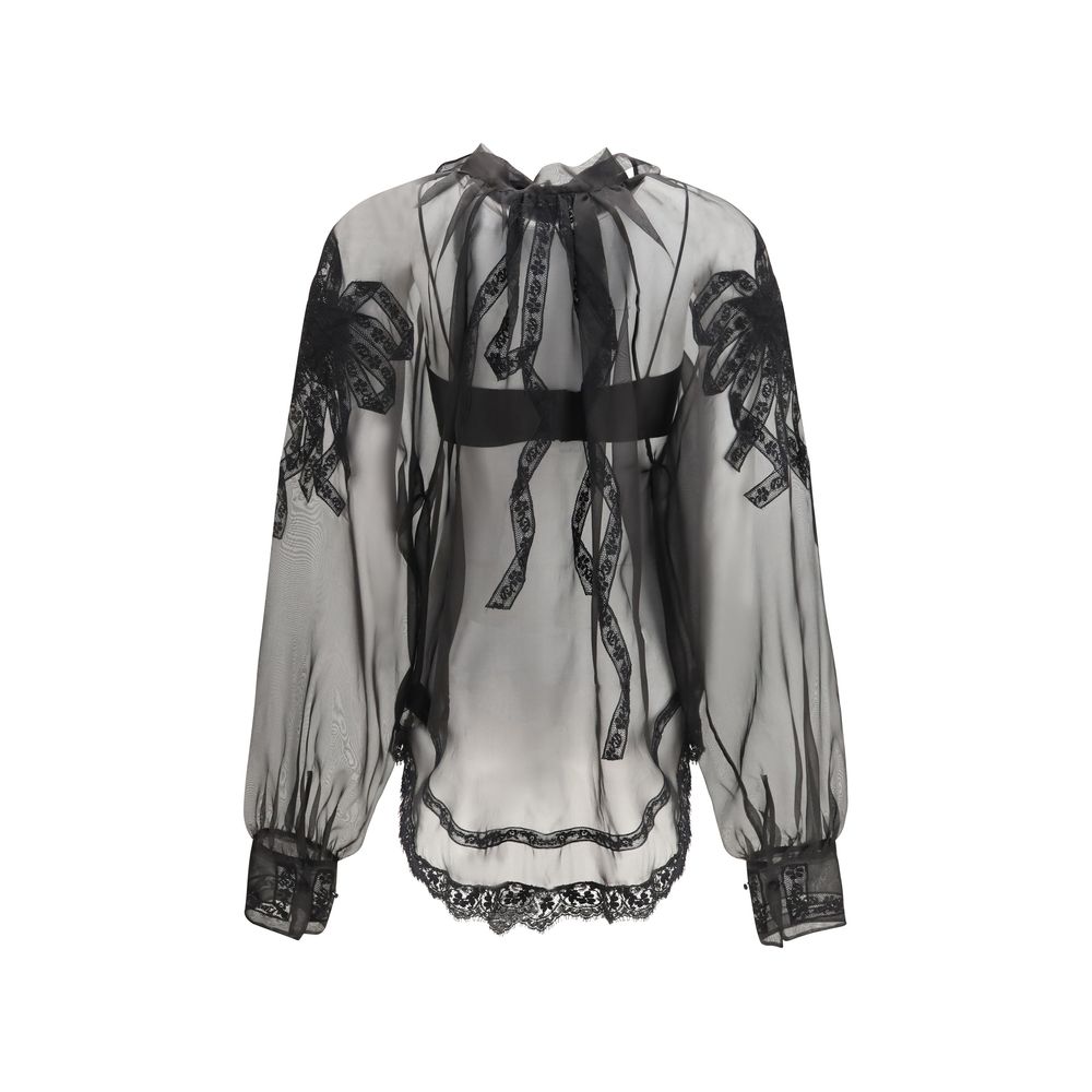 Black Silk Blouse