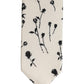 Off White Floral Print Adjustable Necktie Accessory Tie