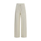 Beige Cashmere Casual Pants