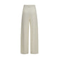 Beige Cashmere Casual Pants