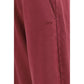 Purple Cotton Casual Pants