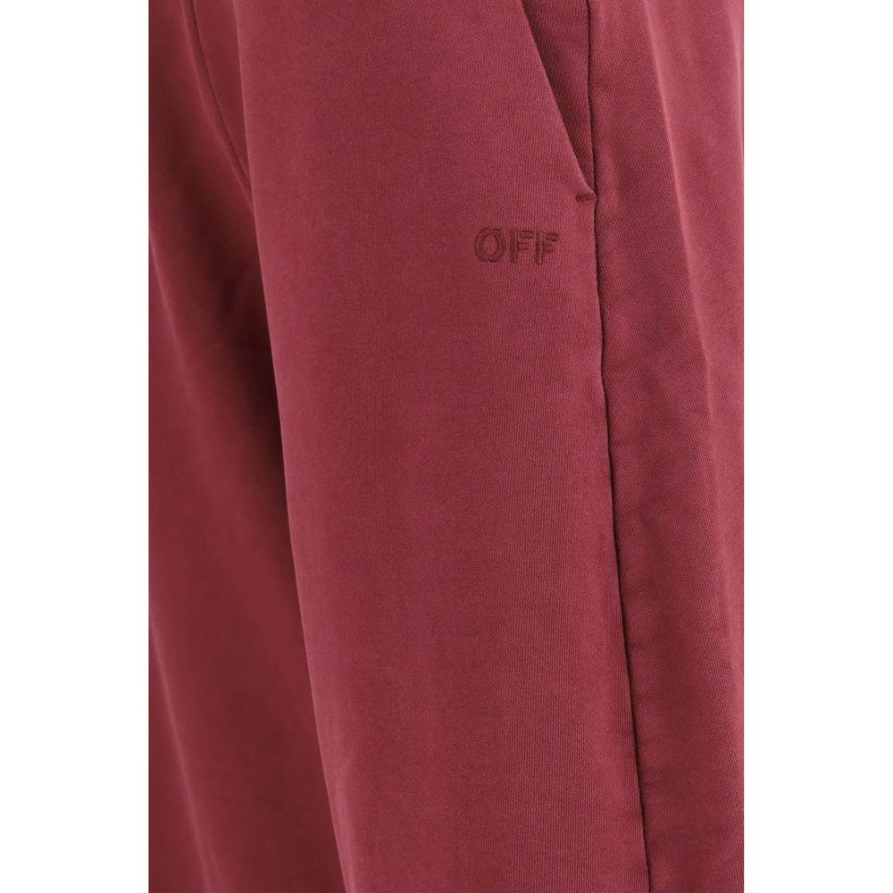 Purple Cotton Casual Pants
