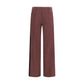 Bordeaux Polyester Joggers (Workout Pants)
