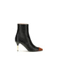 Black Calf Leather Bos Taurus Ankle Boots