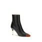 Black Calf Leather Bos Taurus Ankle Boots