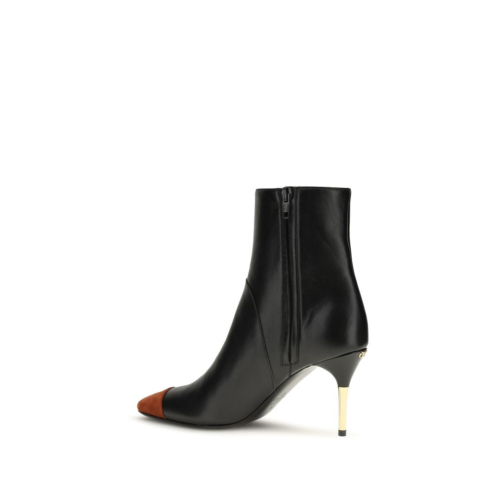 Black Calf Leather Bos Taurus Ankle Boots