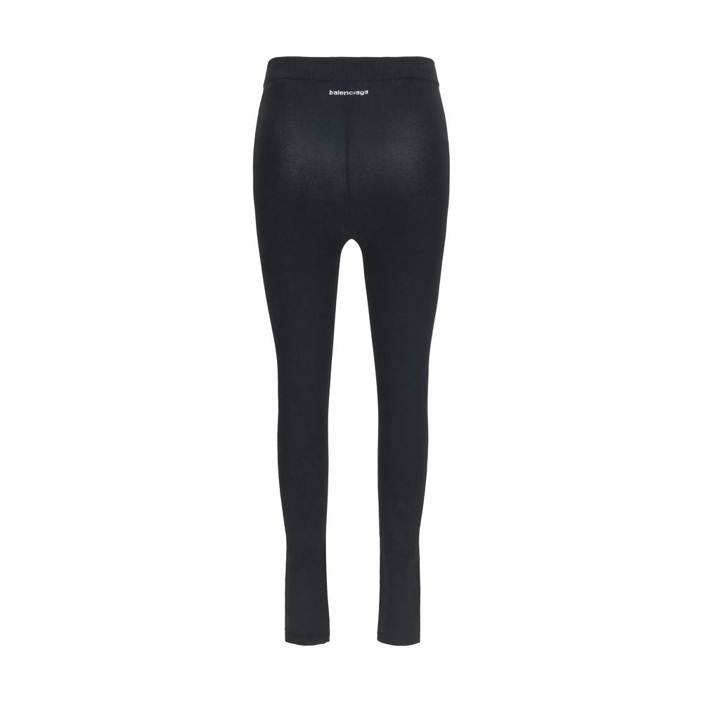 Black Viscose Leggings