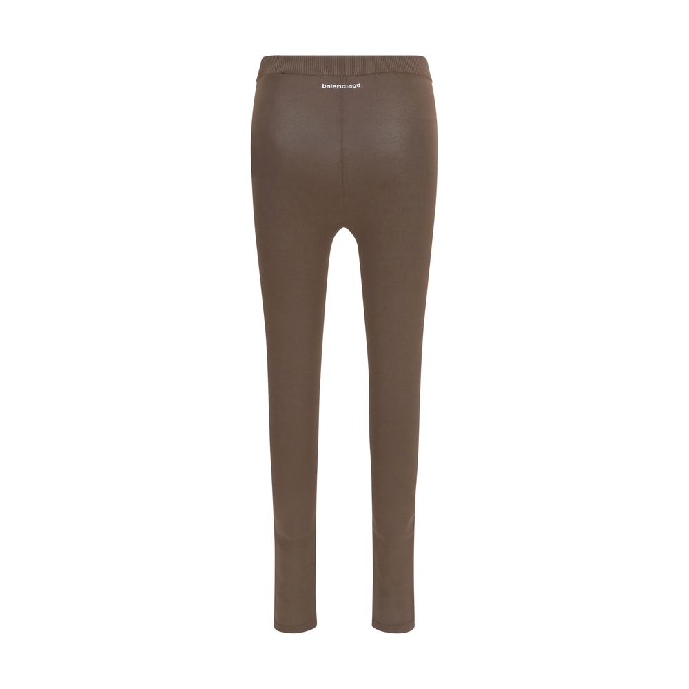 Brown Viscose Leggings