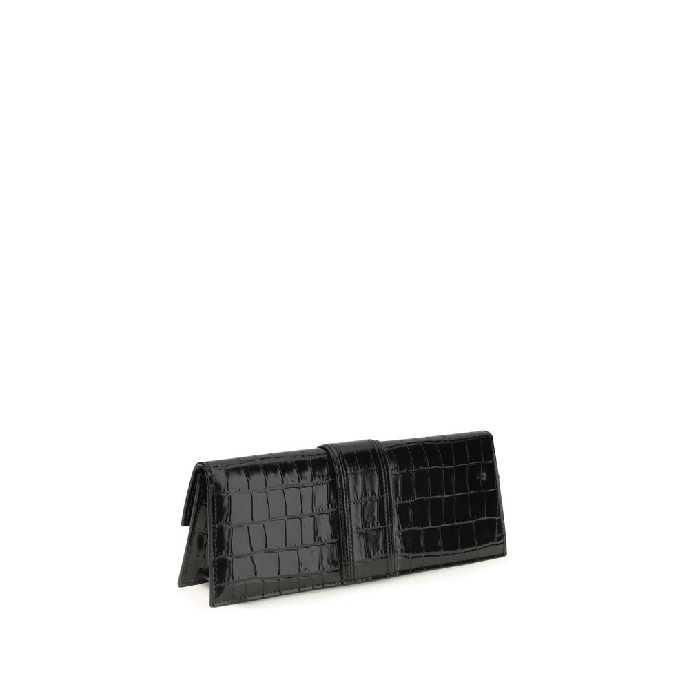 Black Calf Leather Bos Taurus Clutch Bag