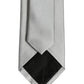 Gray Satin 100% Silk Adjustable Tied Men Necktie Tie