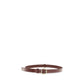 Bordeaux Calf Leather Bos Taurus Thin Belt