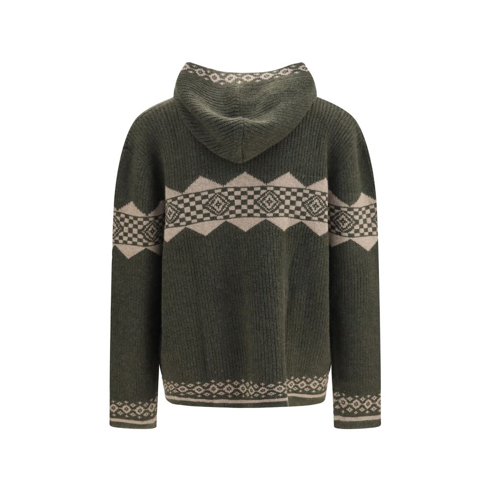 Bicolor Cashmere Cardigan