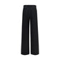 Black Cotton Casual Pants