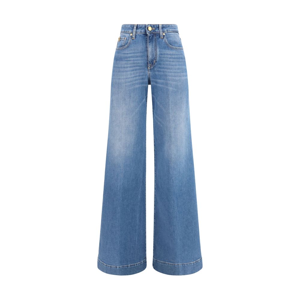 Blue Cotton Relaxed Fit Jeans