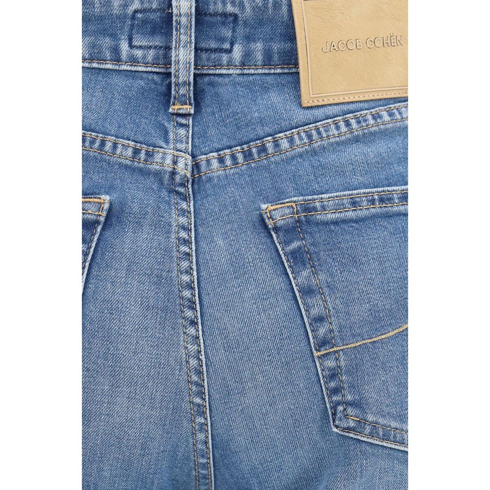 Blue Cotton Relaxed Fit Jeans