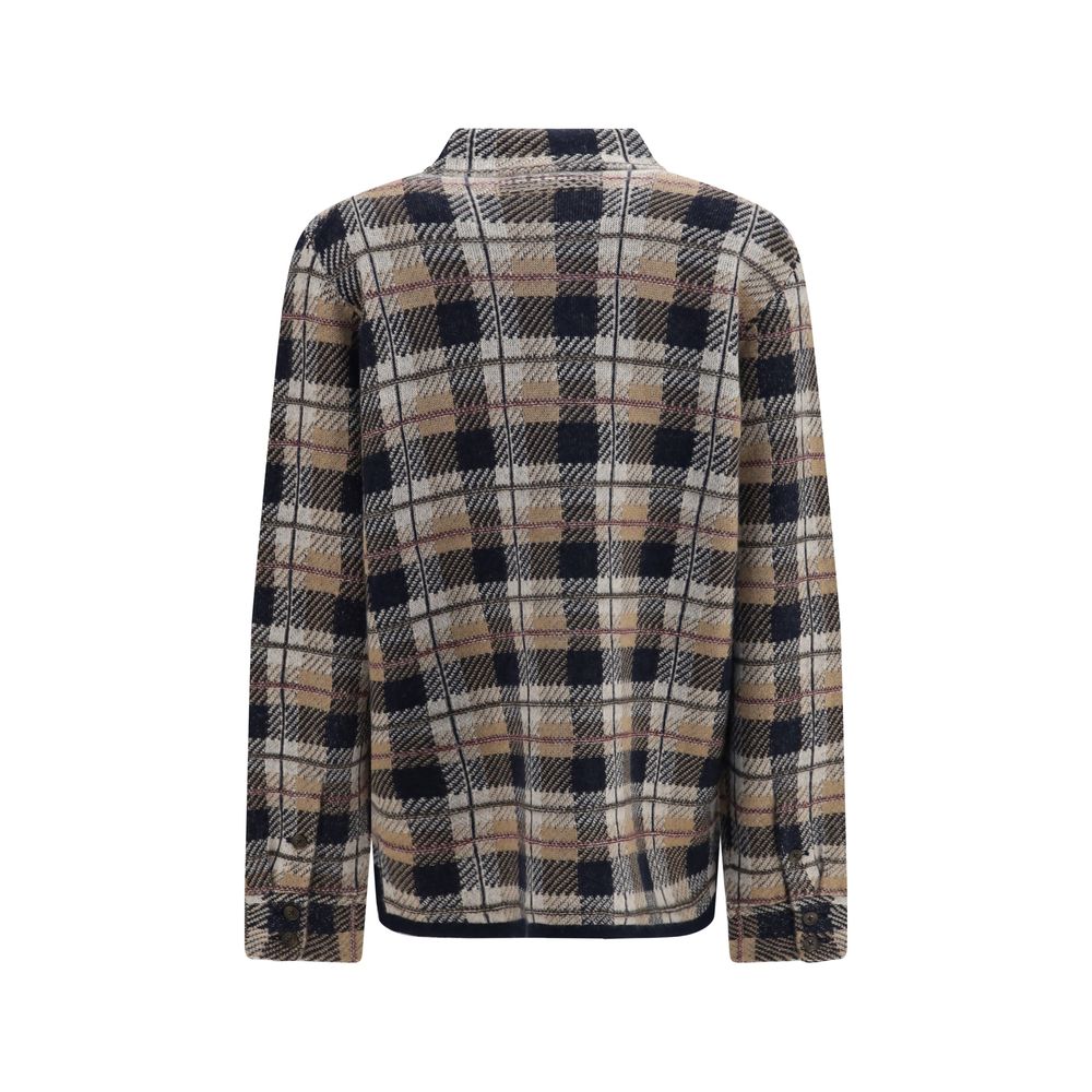 Brown Cashmere Pattern Shirt