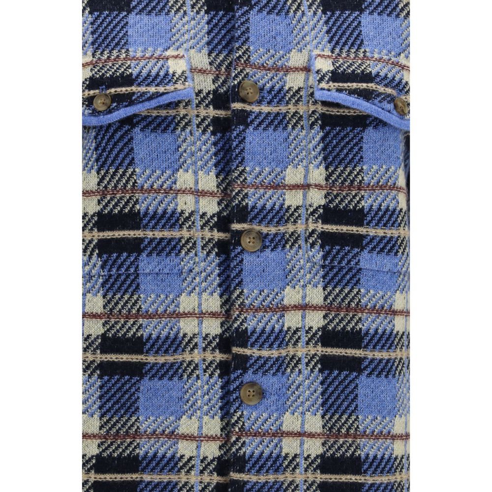 Blue Cashmere Shirt