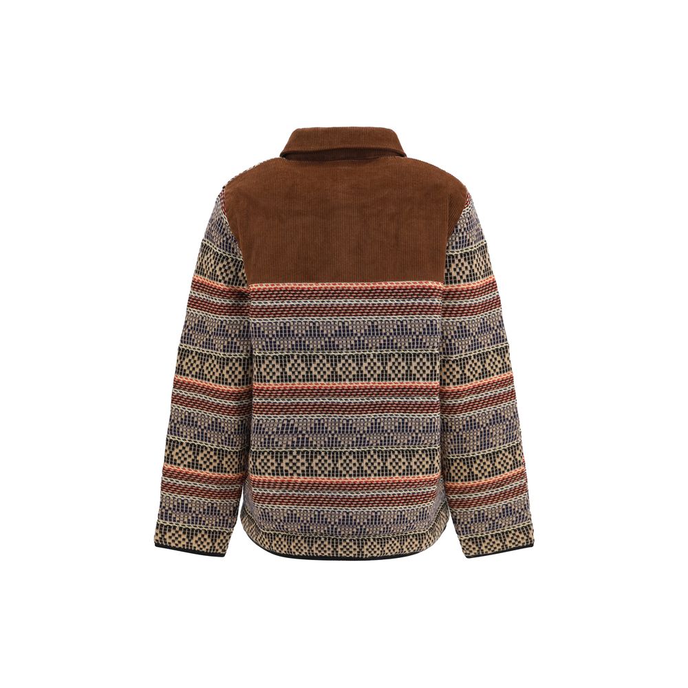 Brown Wool Oves Aries Full-Length Jacket