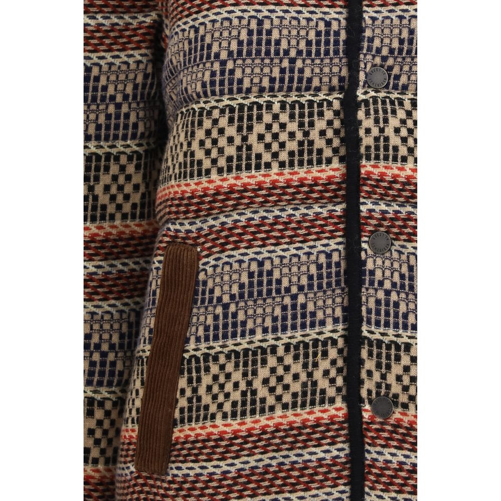 Brown Wool Oves Aries Full-Length Jacket