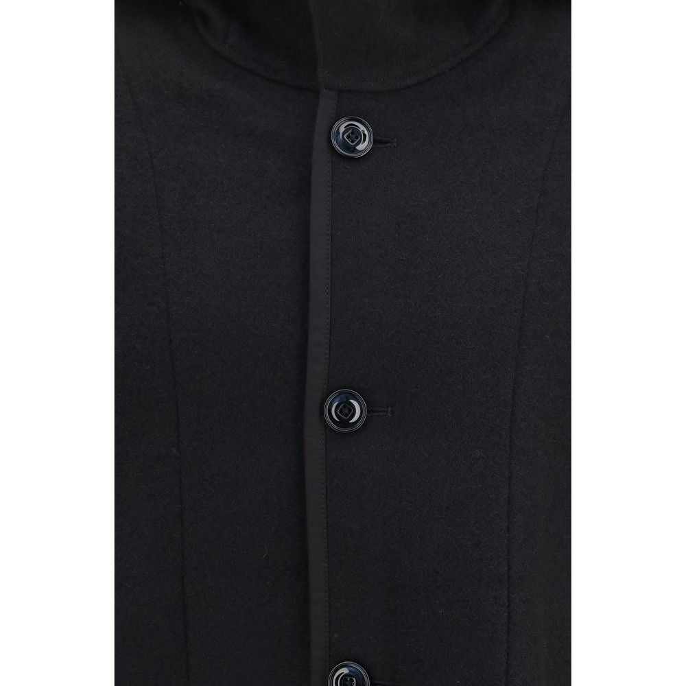 Black Wool Oves Aries Full-Length Jacket