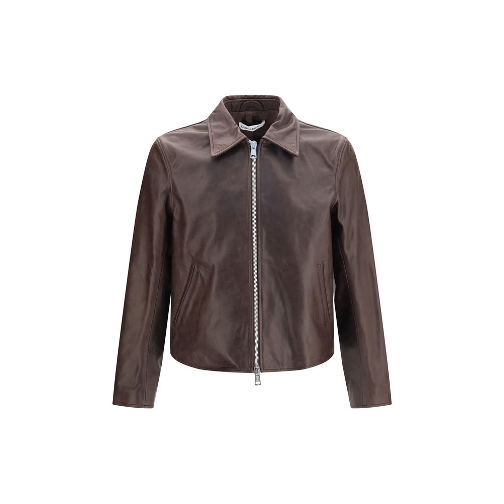 Brown Calf Leather Bos Taurus Leather Jacket