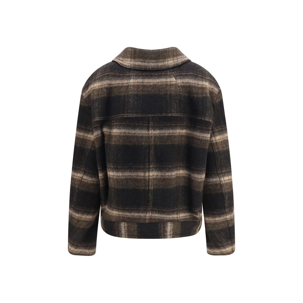 Black Wool Oves Aries Coat
