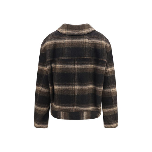 Black Wool Oves Aries Coat